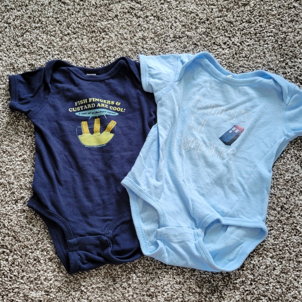 Doctor Who bodysuit set, 12 M
